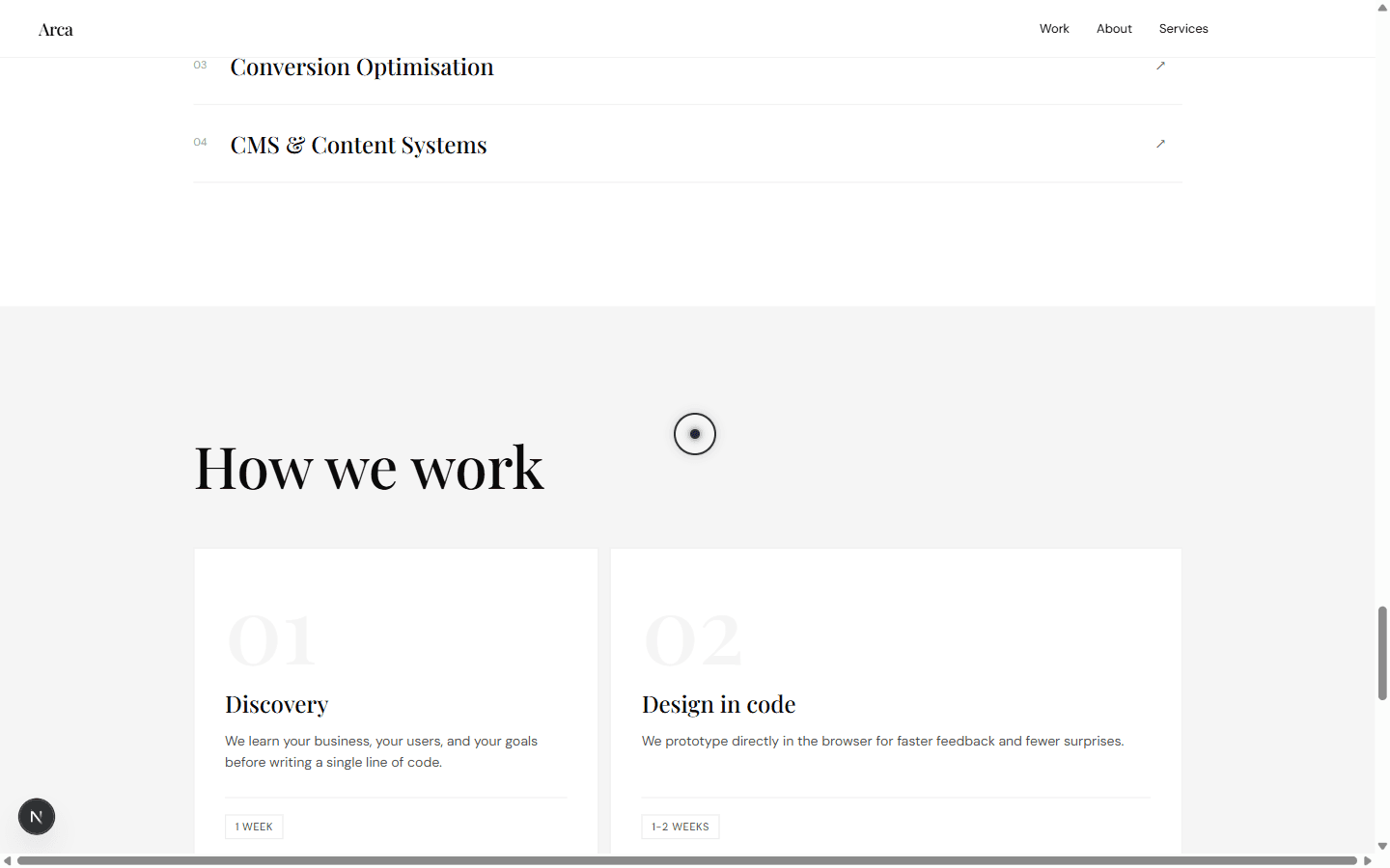 Arca project detail screenshot two